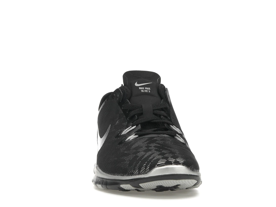Vue 9 de Nike Free 5.0 TR Fit 5 Black Metallic Silver 