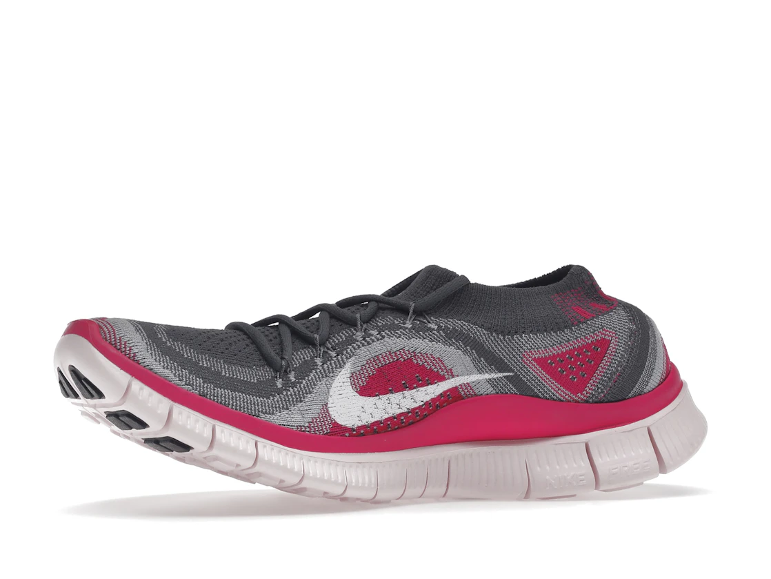 Vue 17 de Nike Free Flyknit 5 Grey Pink Foil 