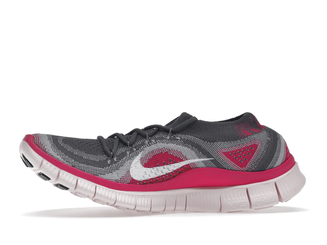 Vue 18 de Nike Free Flyknit 5 Grey Pink Foil 