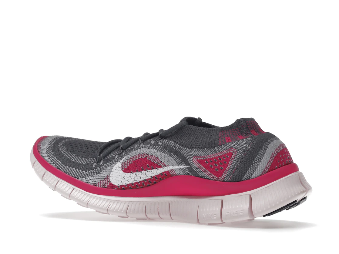 Vue 22 de Nike Free Flyknit 5 Grey Pink Foil 