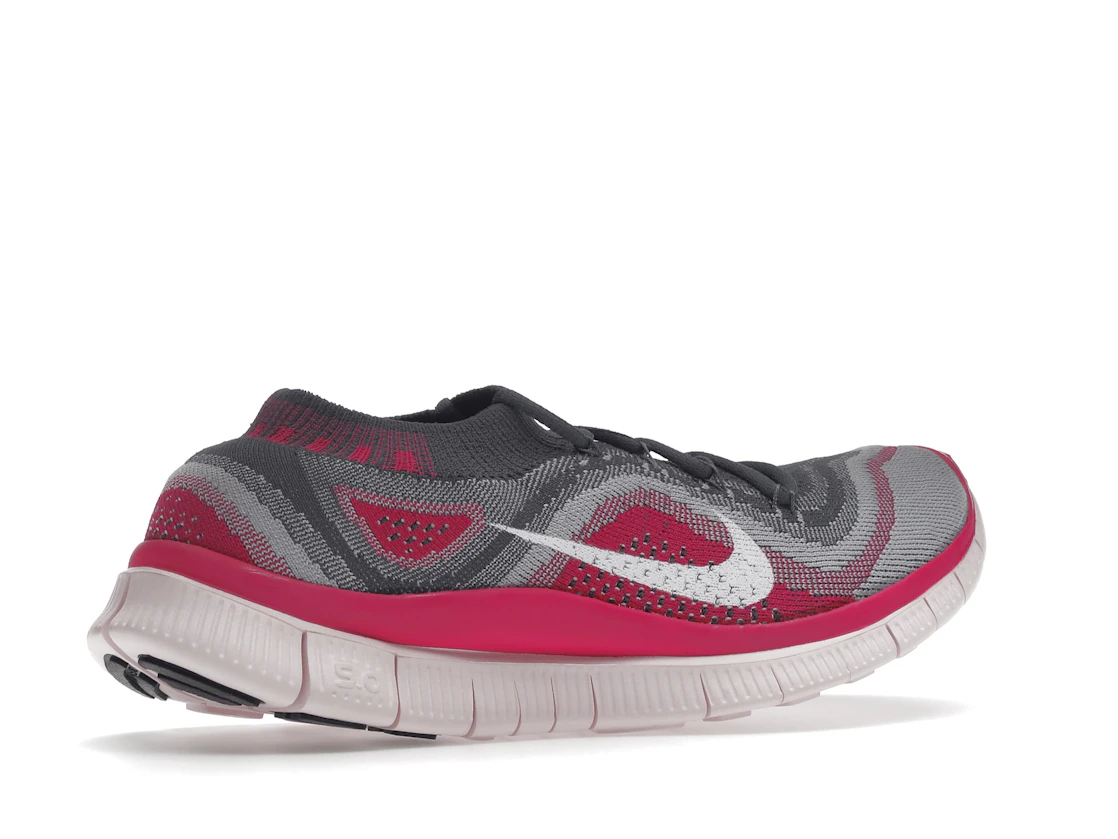 Vue 34 de Nike Free Flyknit 5 Grey Pink Foil 