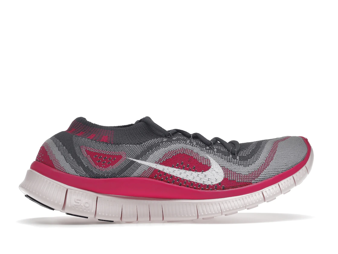 Vue 36 de Nike Free Flyknit 5 Grey Pink Foil 