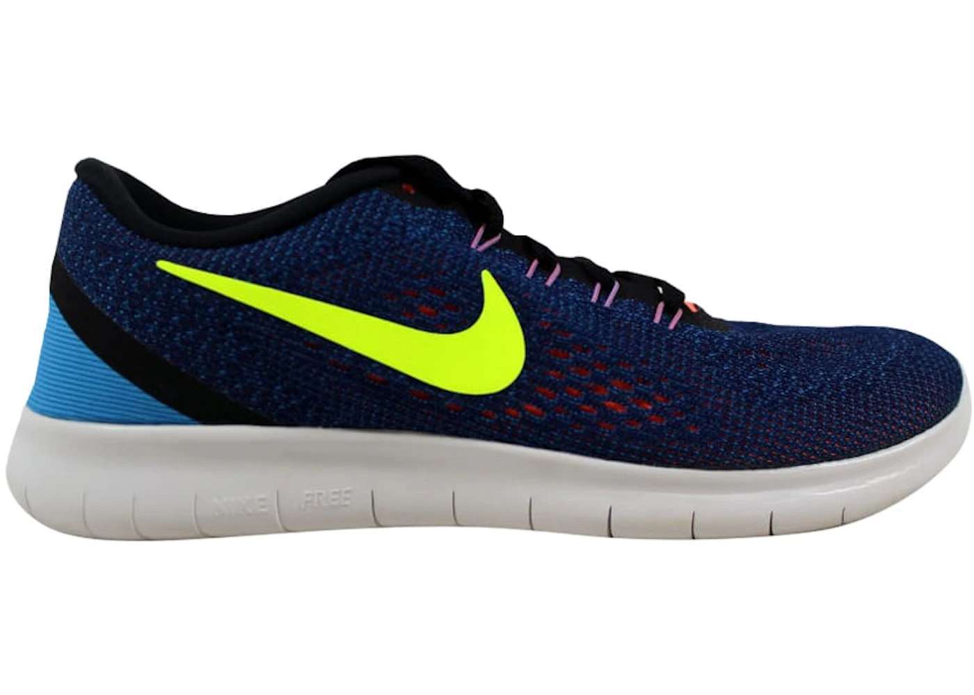 Nike Free RN Purple Dynasty/Volt-Black 