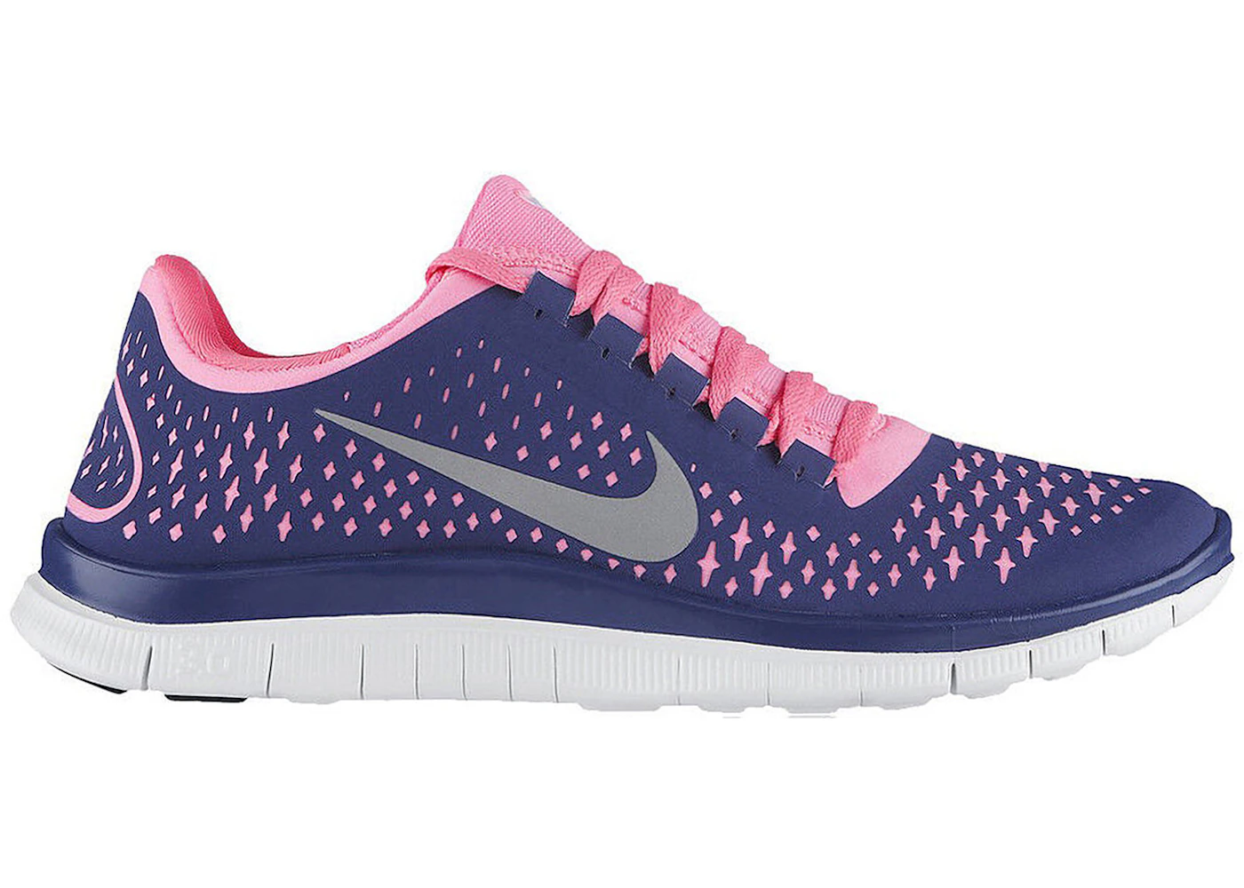 Nike Free Run 3.0 V4 Deep Royal Blue Pink 