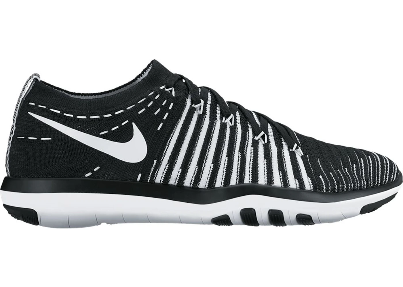 Nike Free Transform Flyknit Black White 