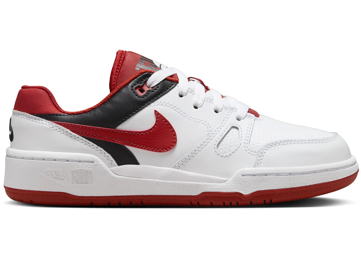 Nike Full Force Low White Black Team Orange Mystic Red (GS)
