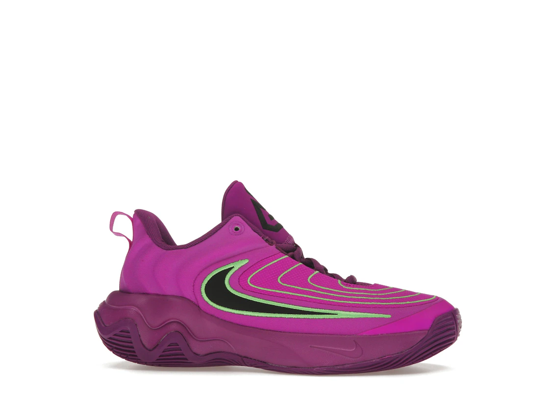 Vue 2 de Nike Giannis Immortality 4 Bold Berry Green Strike Hyper Violet Black (GS)