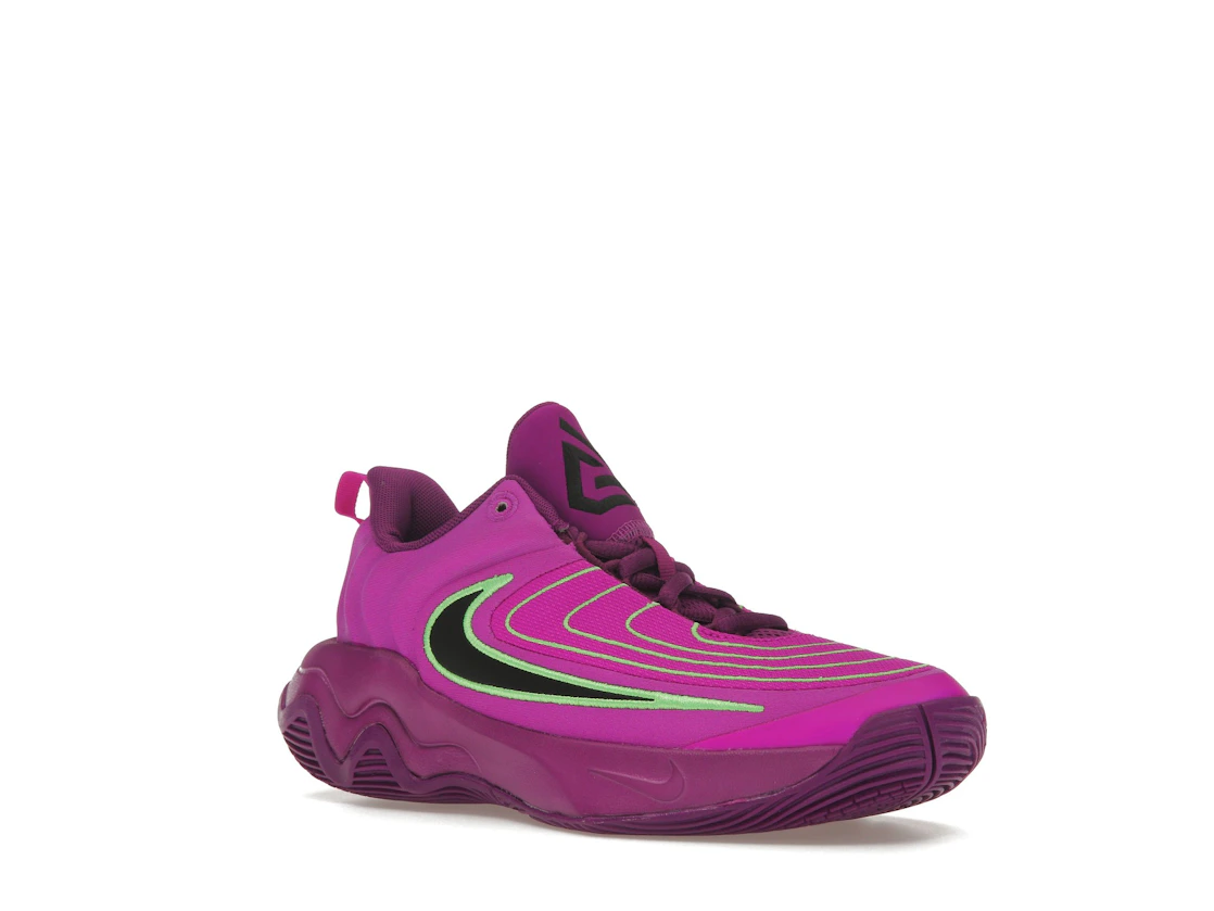 Vue 5 de Nike Giannis Immortality 4 Bold Berry Green Strike Hyper Violet Black (GS)