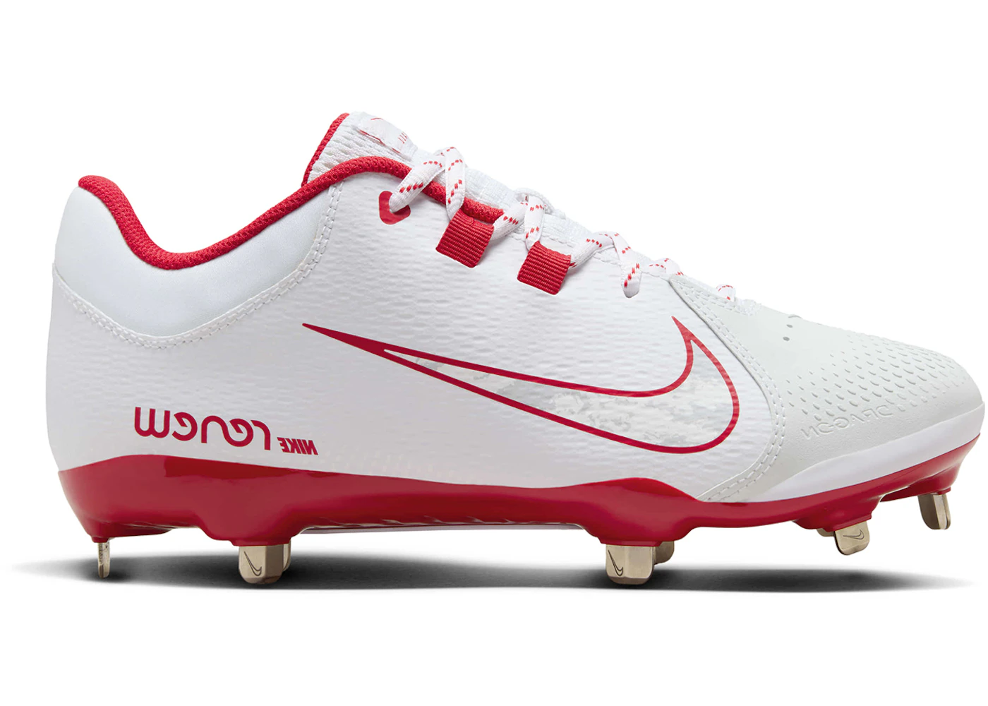 Nike Hyperdiamond 4 Pro White University Red Wolf Grey 
