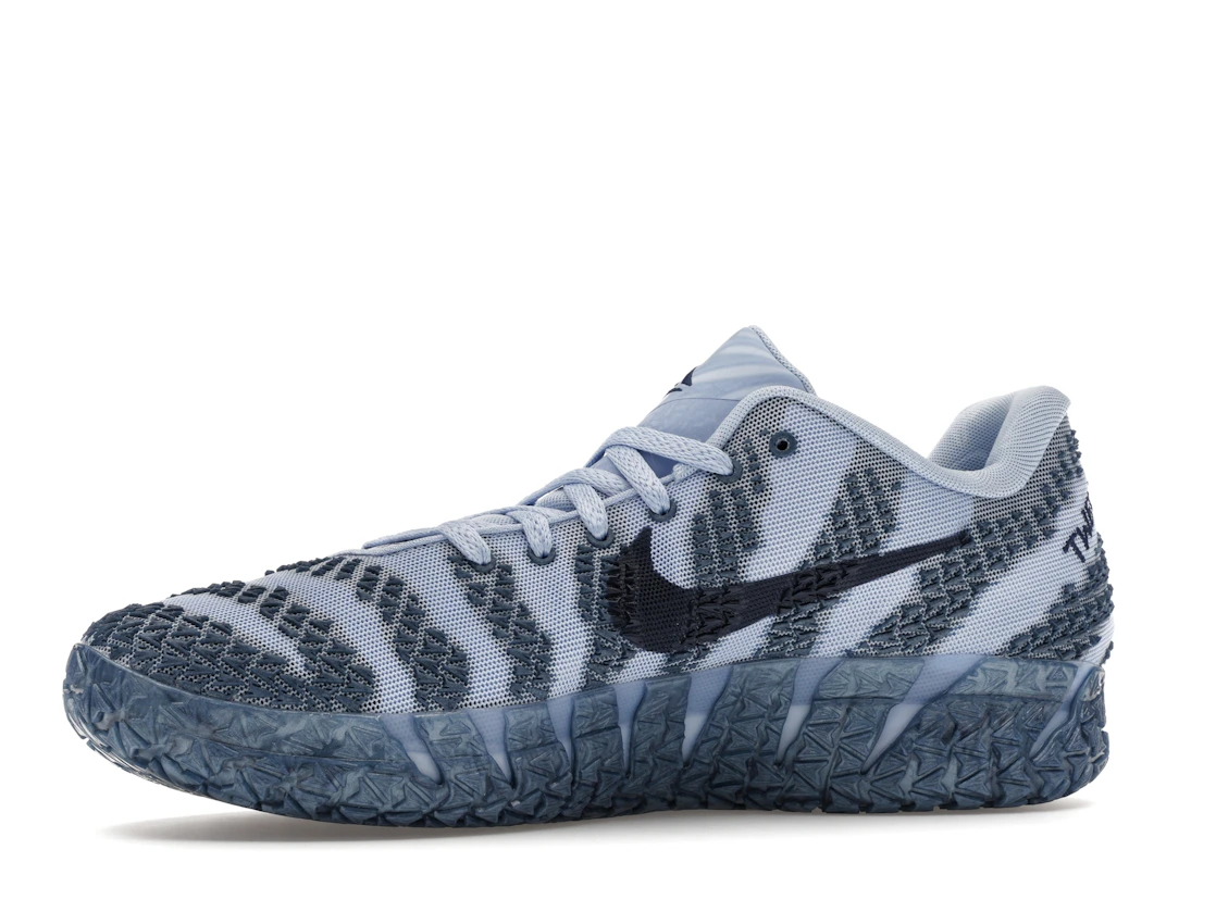 Vue 17 de Nike Ja 3 Cobalt Bliss Metallic Silver