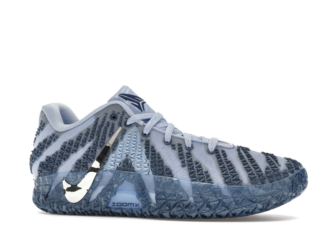 Vue 3 de Nike Ja 3 Cobalt Bliss Metallic Silver