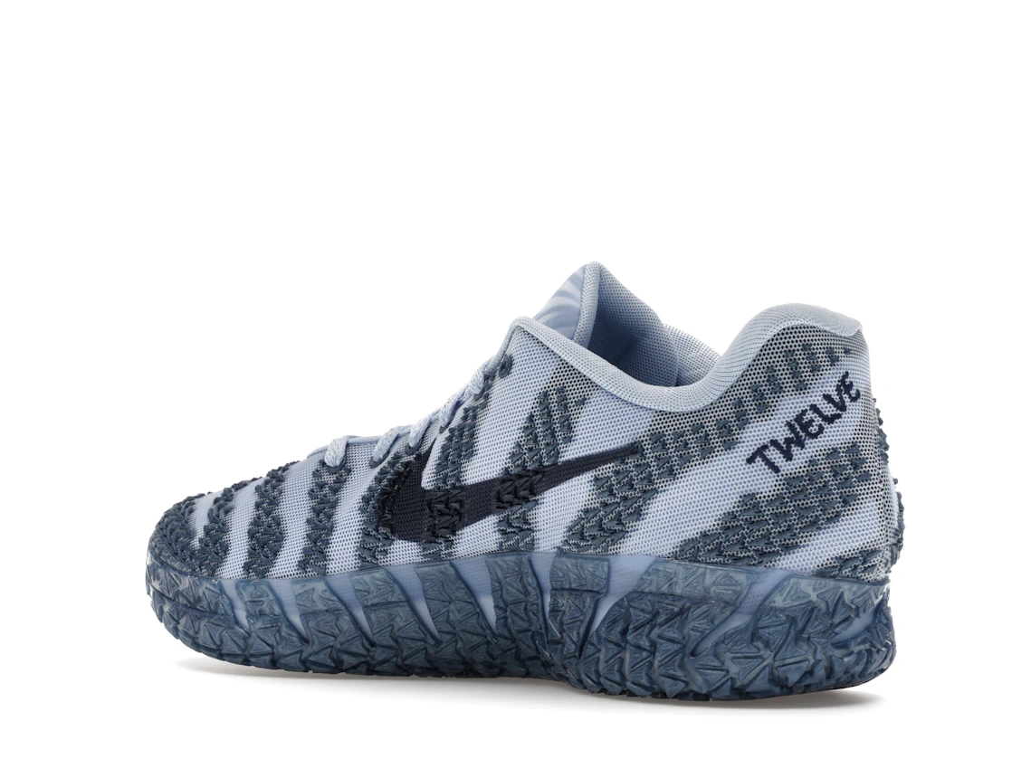 Vue 23 de Nike Ja 3 Cobalt Bliss Metallic Silver