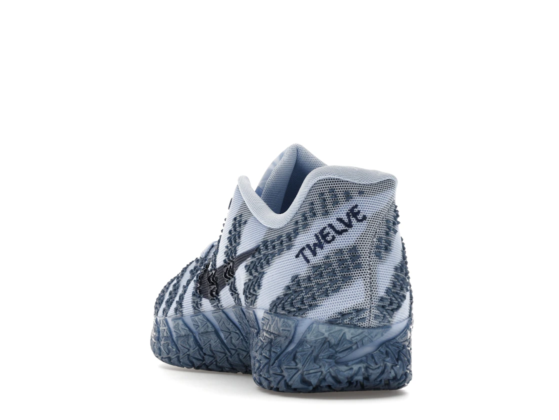 Vue 26 de Nike Ja 3 Cobalt Bliss Metallic Silver