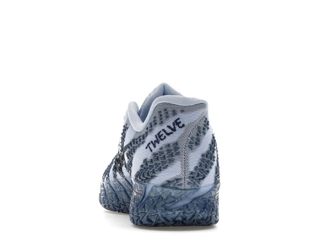 Vue 27 de Nike Ja 3 Cobalt Bliss Metallic Silver