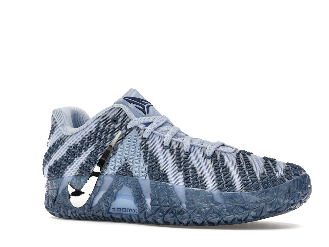 Vue 4 de Nike Ja 3 Cobalt Bliss Metallic Silver