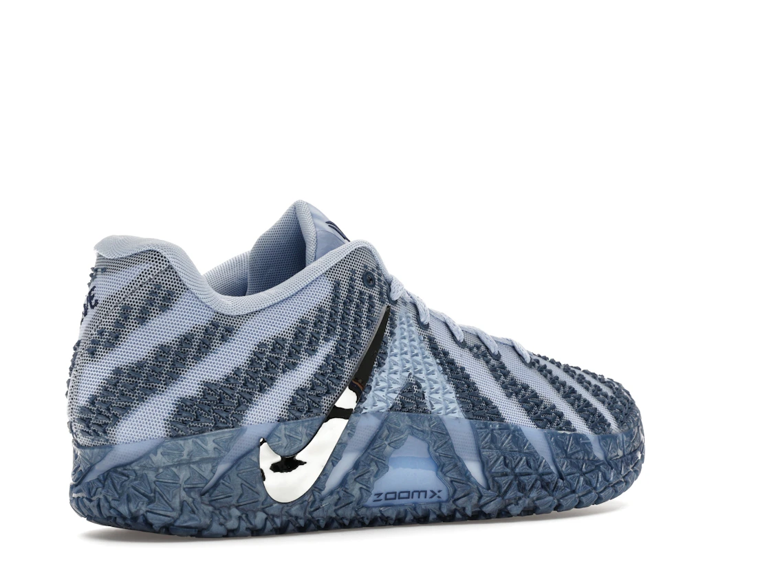 Vue 33 de Nike Ja 3 Cobalt Bliss Metallic Silver