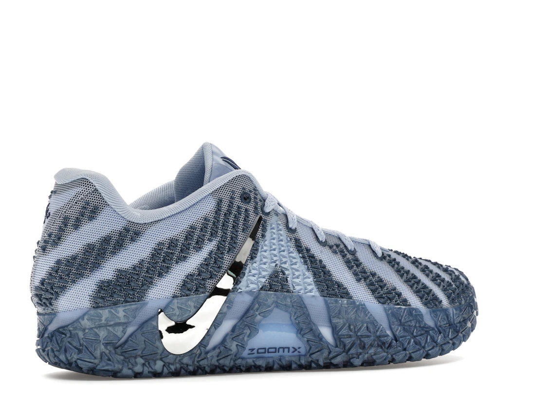 Vue 34 de Nike Ja 3 Cobalt Bliss Metallic Silver