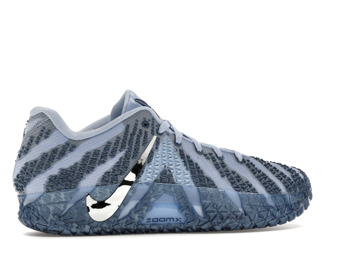Vue 35 de Nike Ja 3 Cobalt Bliss Metallic Silver