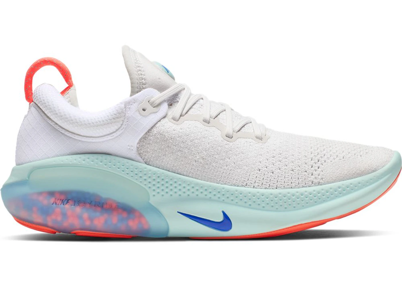 Nike Joyride Run Flyknit White Bright Mango Racer Blue 