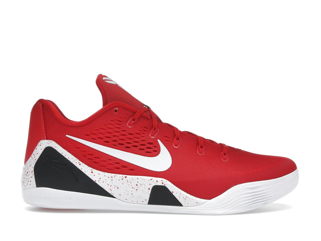 Vue 1 de Nike Kobe 9 EM Low Protro TB University Red