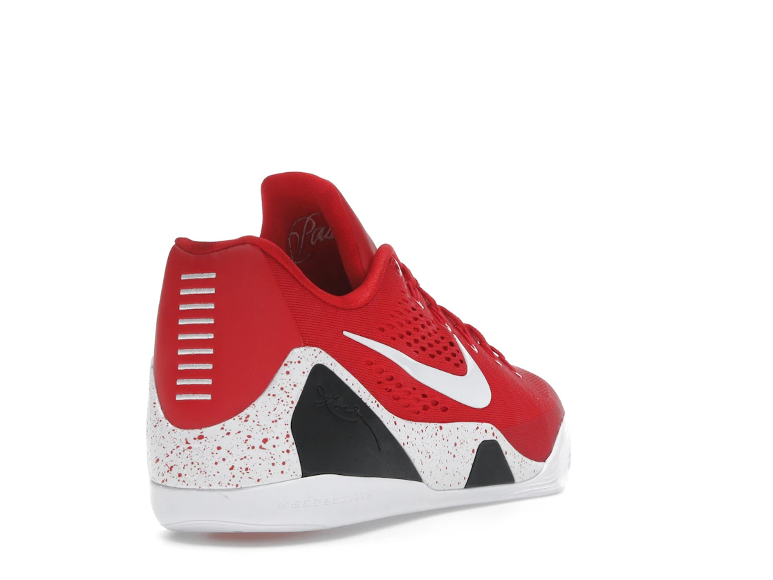 Vue 31 de Nike Kobe 9 EM Low Protro TB University Red
