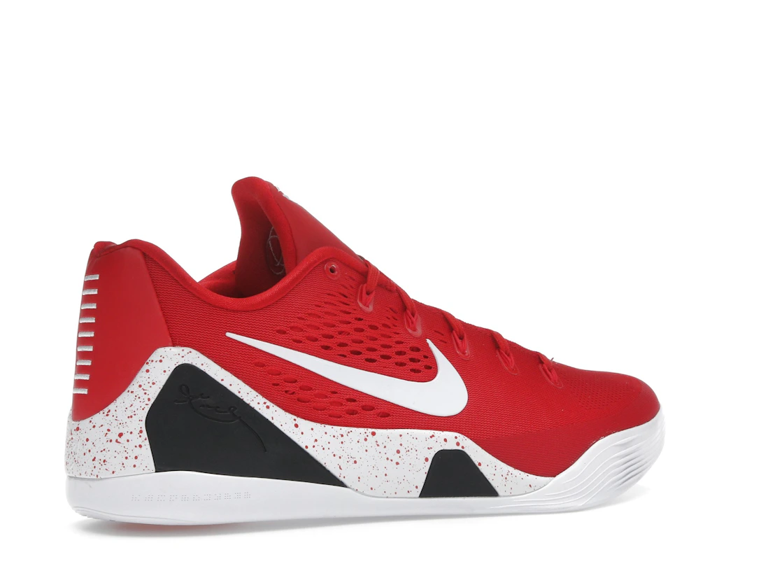 Vue 34 de Nike Kobe 9 EM Low Protro TB University Red