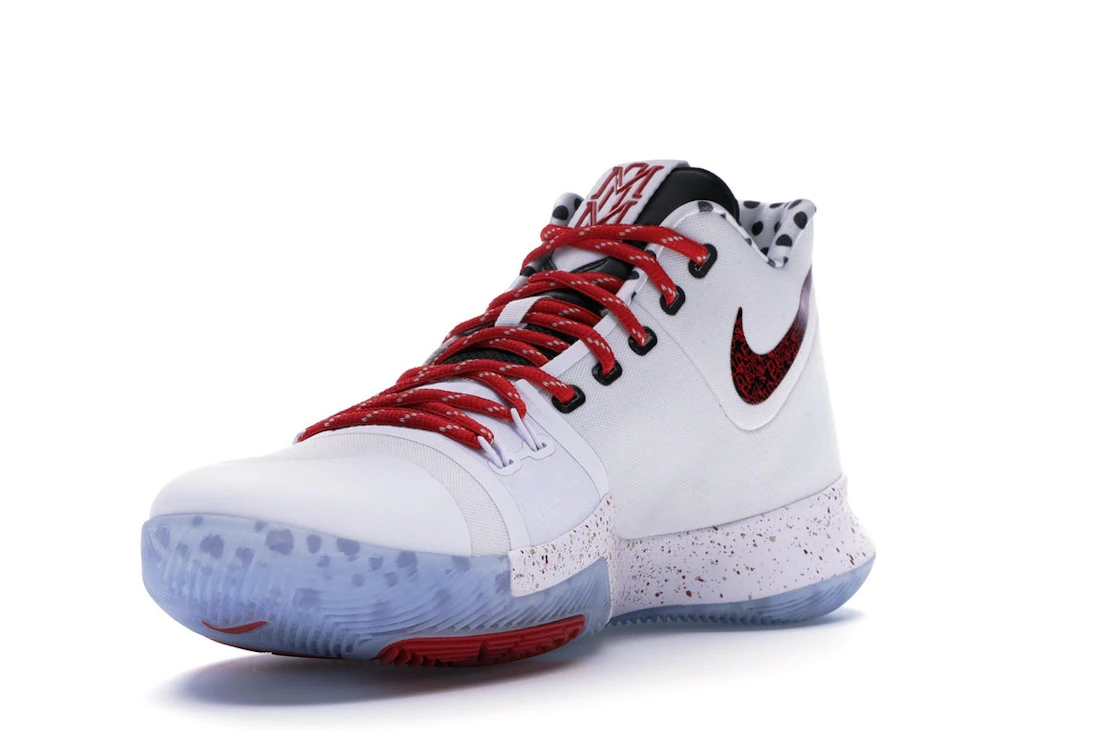 Vue 14 de Nike Kyrie 3 Sneaker Room Mom (Red)
