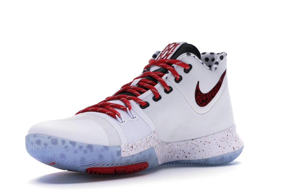 Vue 15 de Nike Kyrie 3 Sneaker Room Mom (Red)
