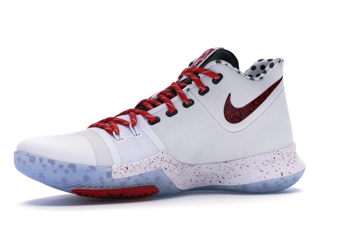 Vue 17 de Nike Kyrie 3 Sneaker Room Mom (Red)