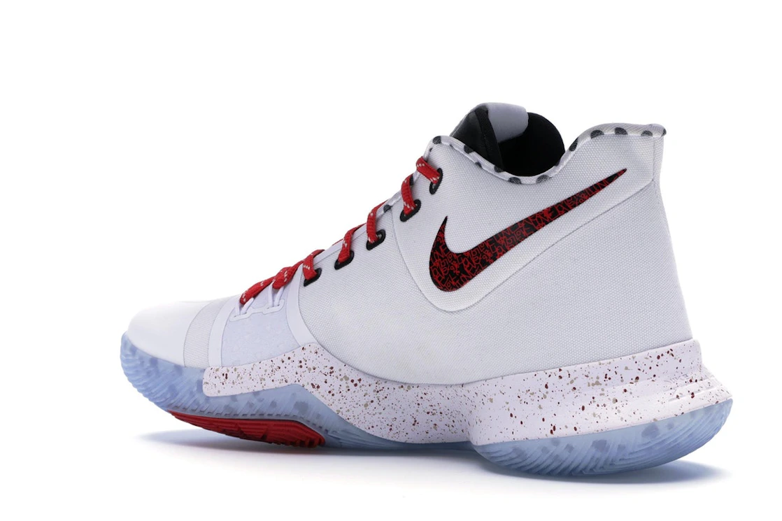 Vue 23 de Nike Kyrie 3 Sneaker Room Mom (Red)