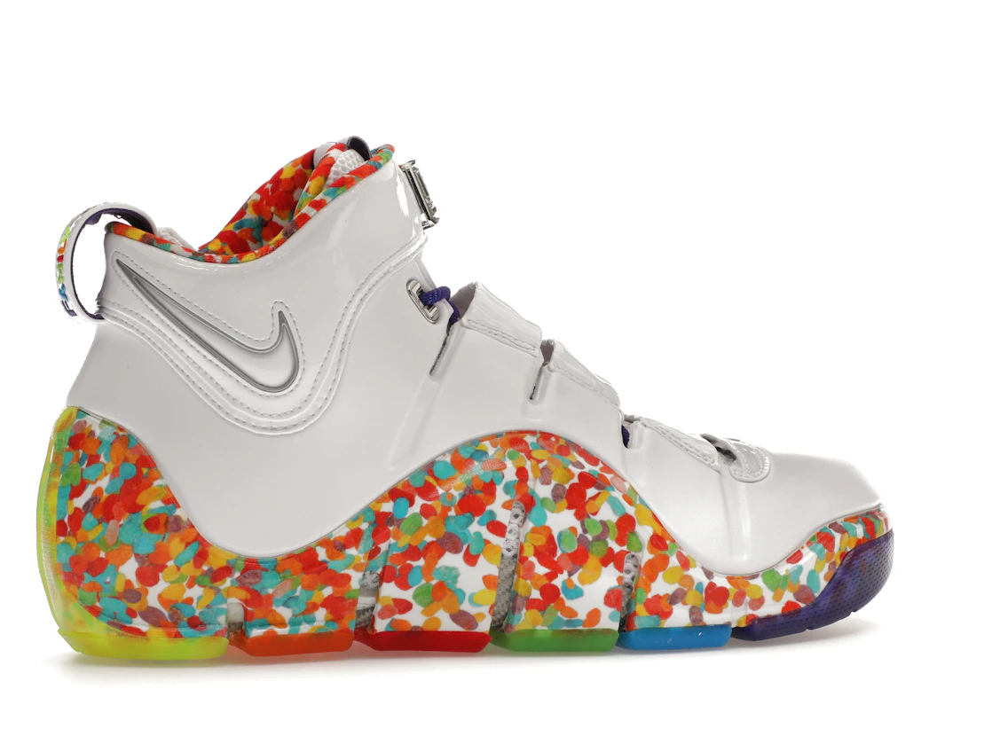 Vue 35 de Nike LeBron 4 Fruity Pebbles (2024)