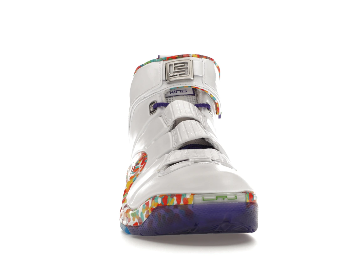 Vue 9 de Nike LeBron 4 Fruity Pebbles (2024)