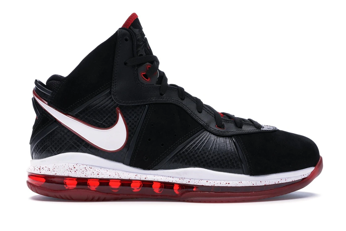 Vue 1 de Nike LeBron 8 Black/White/Red
