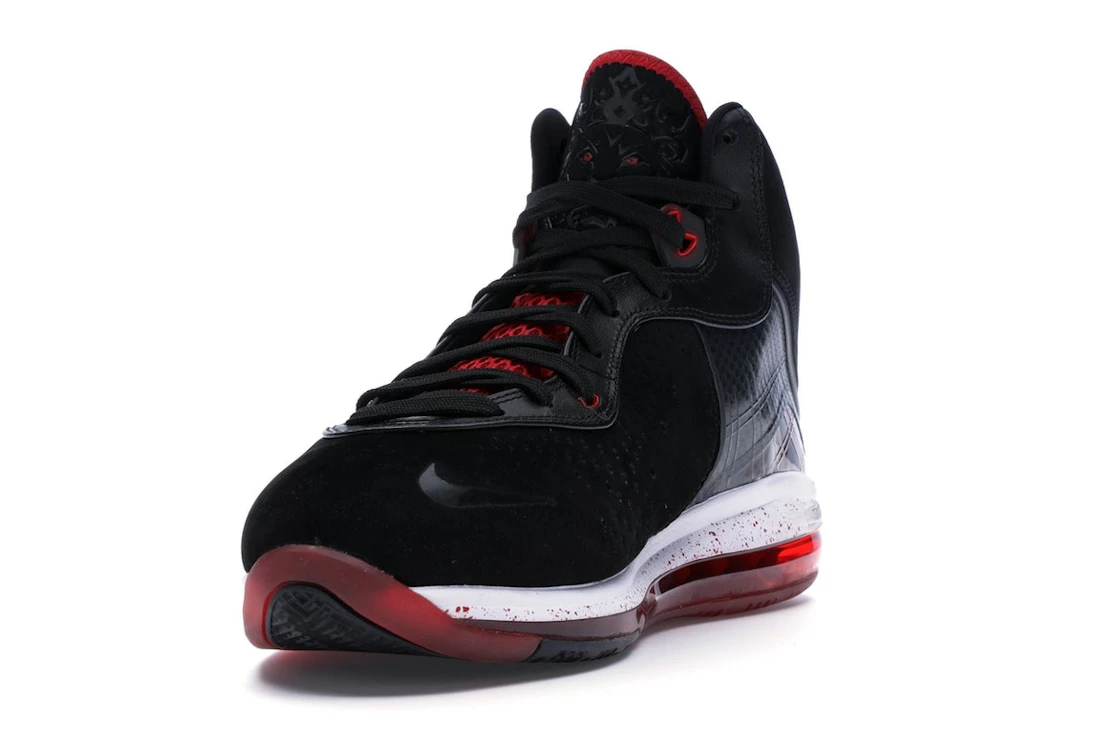Vue 13 de Nike LeBron 8 Black/White/Red