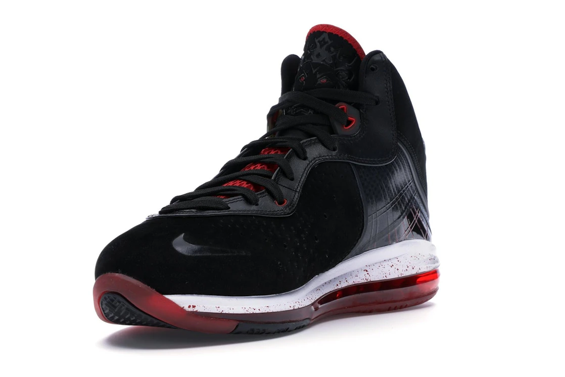 Vue 14 de Nike LeBron 8 Black/White/Red