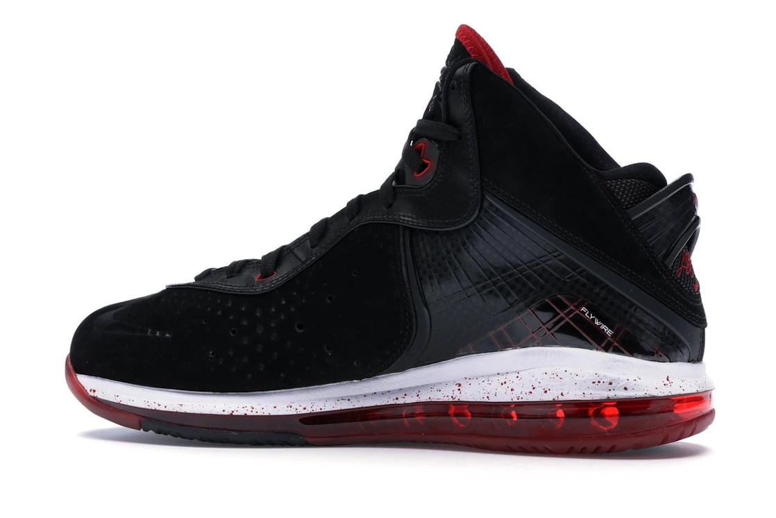Vue 21 de Nike LeBron 8 Black/White/Red