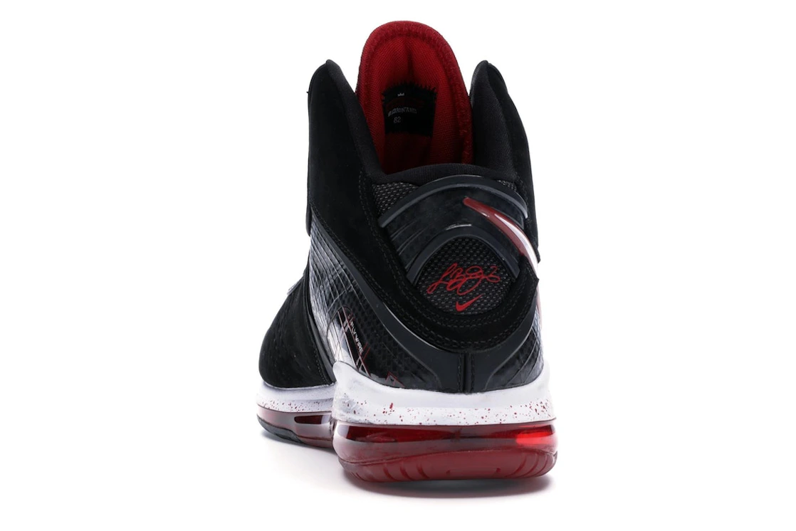 Vue 27 de Nike LeBron 8 Black/White/Red