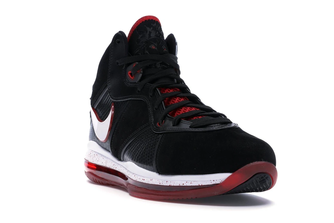 Vue 7 de Nike LeBron 8 Black/White/Red