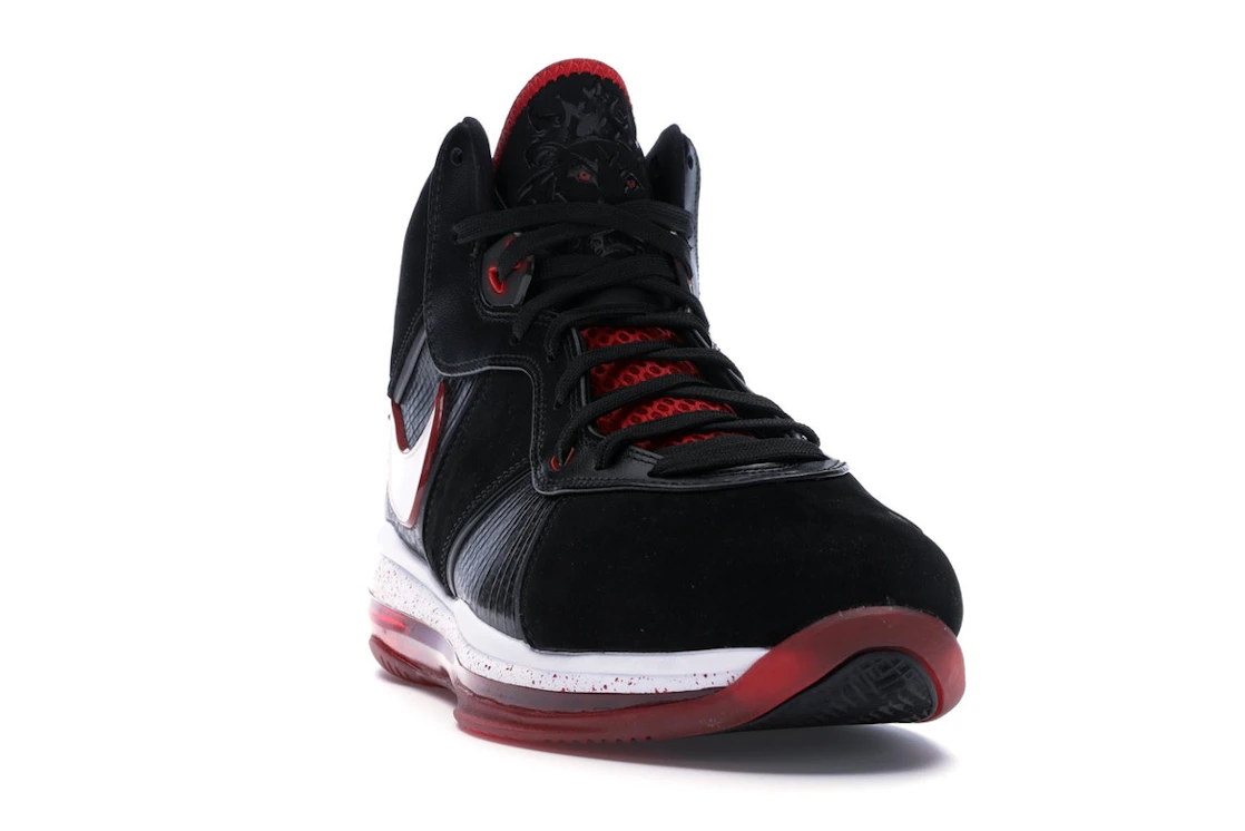 Vue 8 de Nike LeBron 8 Black/White/Red