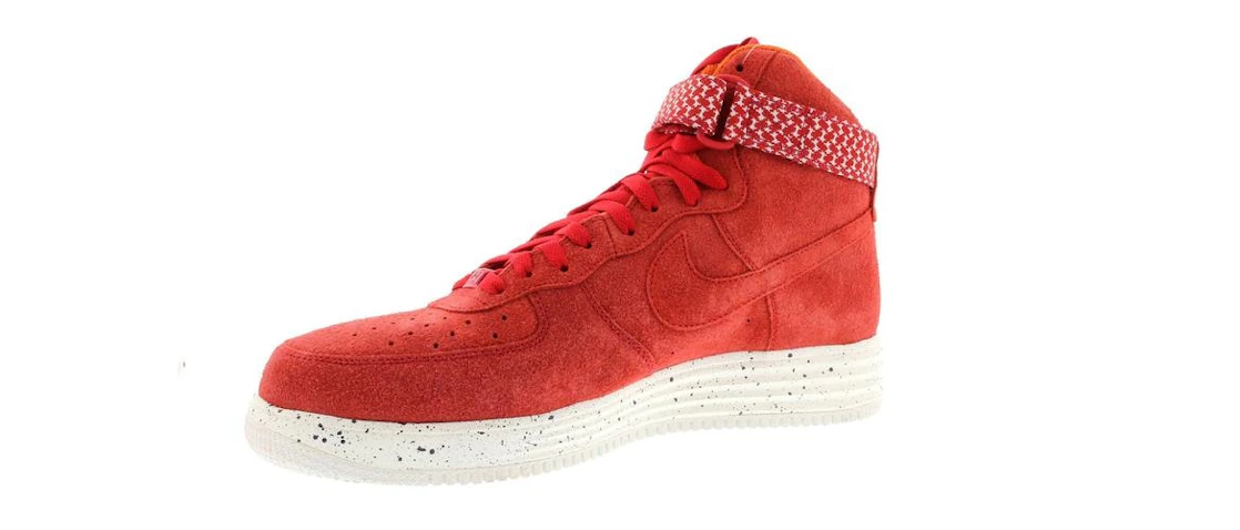 Vue 12 de Nike Lunar Force 1 High Undefeated Red