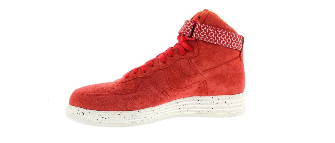 Vue 13 de Nike Lunar Force 1 High Undefeated Red