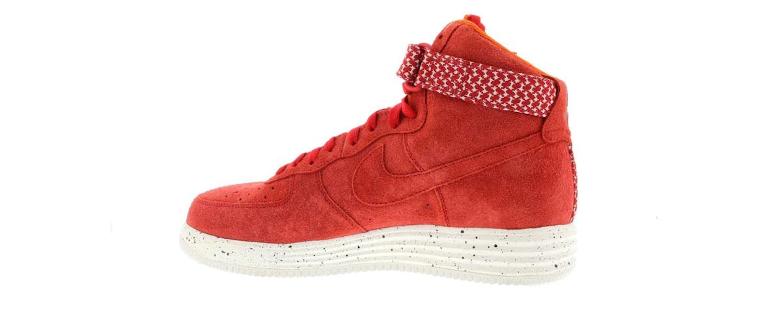 Vue 15 de Nike Lunar Force 1 High Undefeated Red
