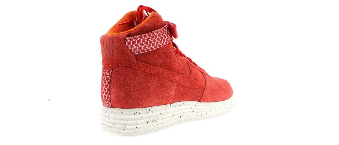 Vue 23 de Nike Lunar Force 1 High Undefeated Red