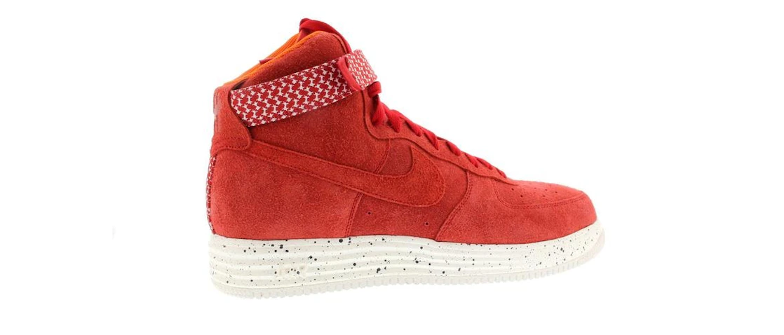 Vue 25 de Nike Lunar Force 1 High Undefeated Red