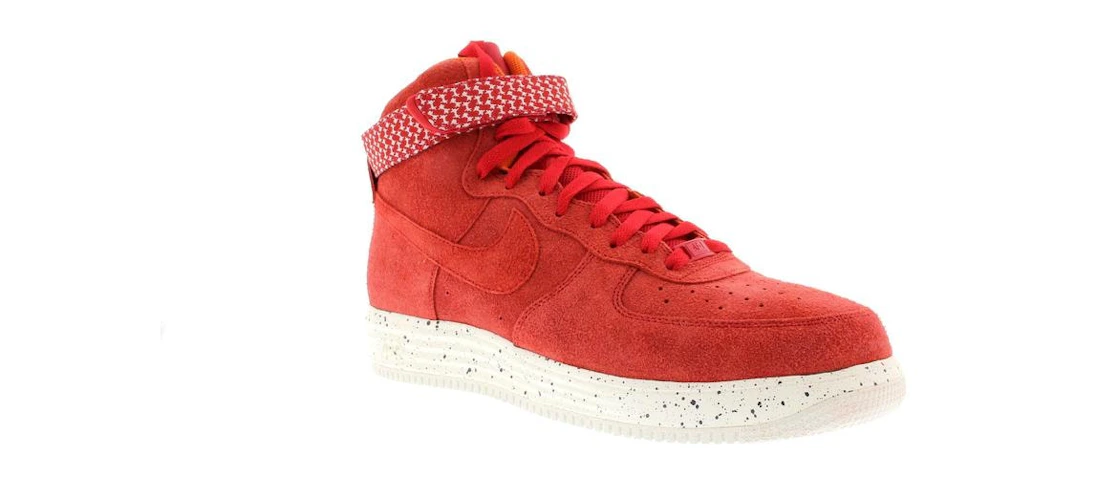 Vue 4 de Nike Lunar Force 1 High Undefeated Red
