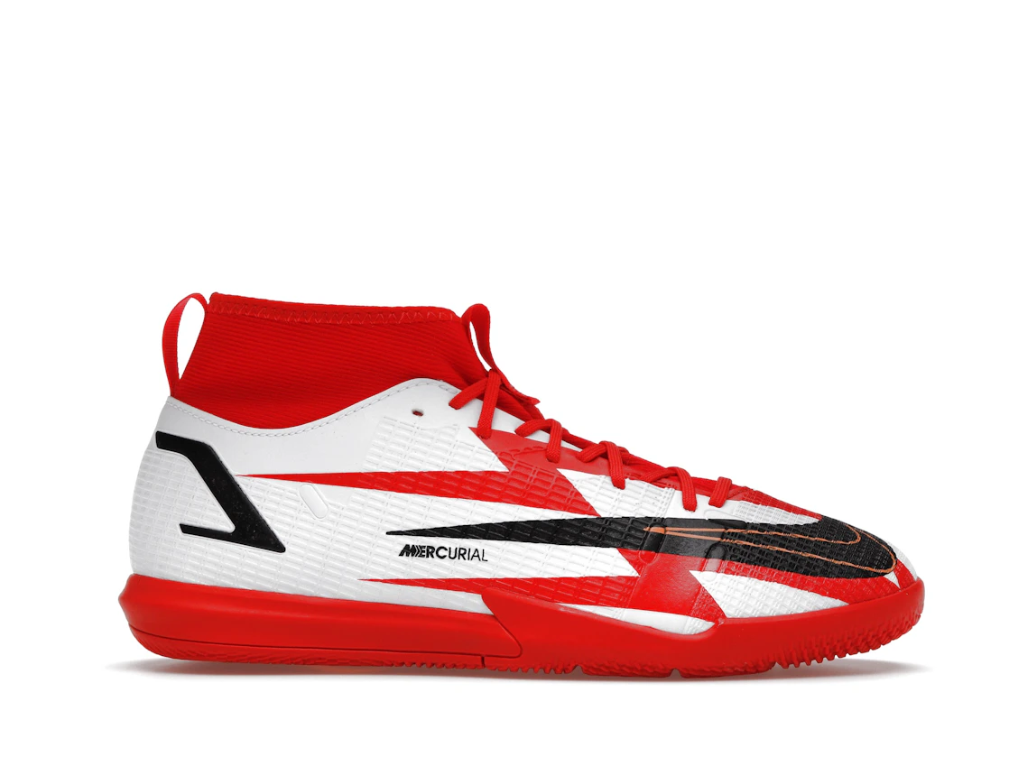 Vue 2 de Nike Mercurial Superfly 8 Academy CR7 IC Chile Red (GS)