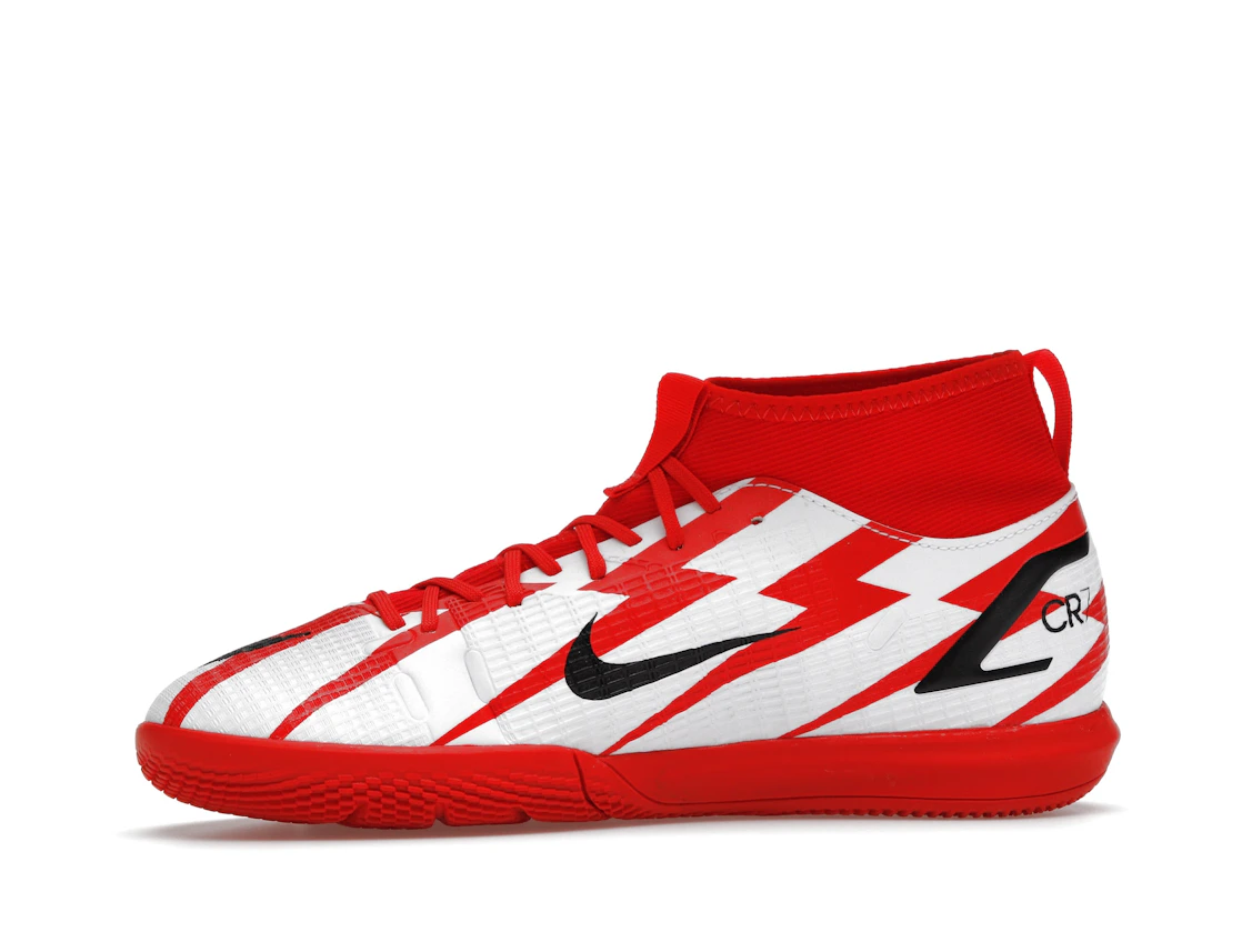 Vue 18 de Nike Mercurial Superfly 8 Academy CR7 IC Chile Red (GS)