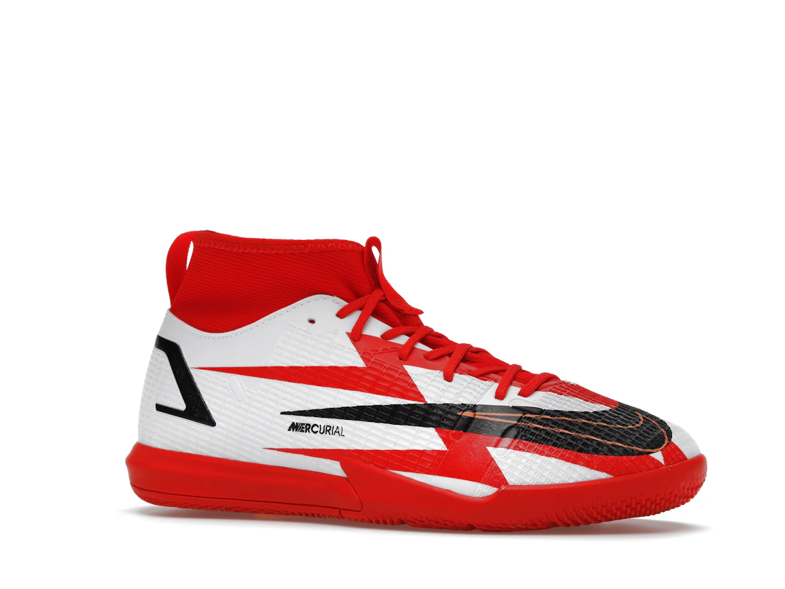 Vue 4 de Nike Mercurial Superfly 8 Academy CR7 IC Chile Red (GS)