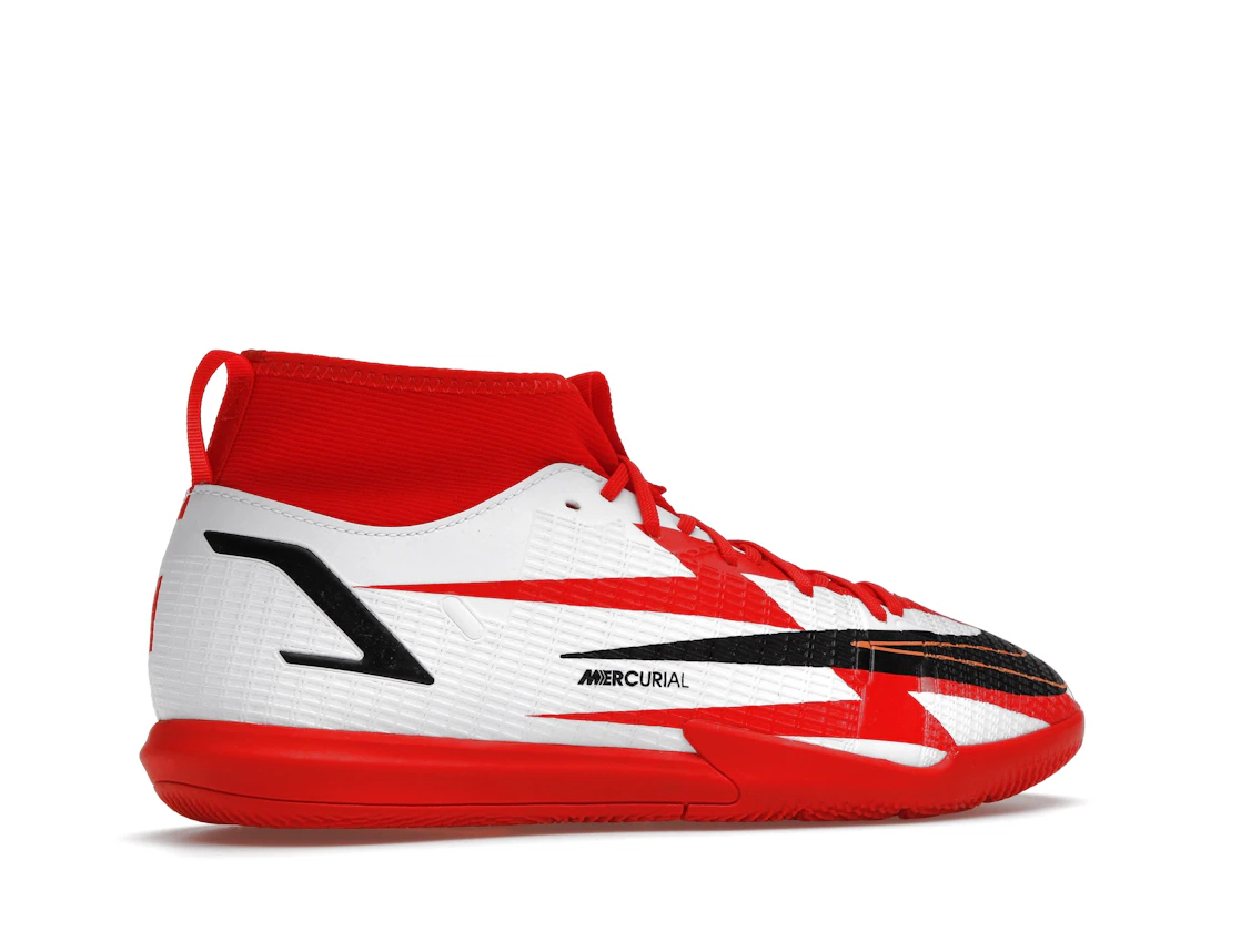Vue 35 de Nike Mercurial Superfly 8 Academy CR7 IC Chile Red (GS)