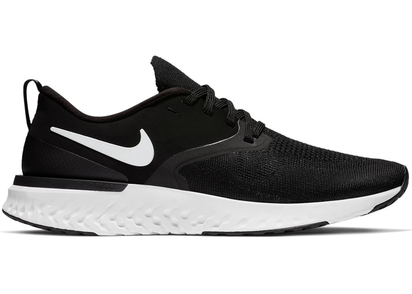 Nike Odyssey React 2 Flyknit Black White 